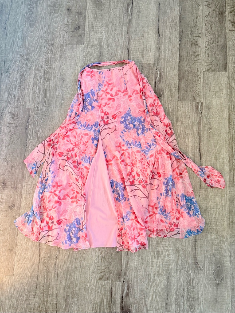 Alice + Olivia x Lola Montes Schnabel Athena Silk High Slit Skirt Size 2